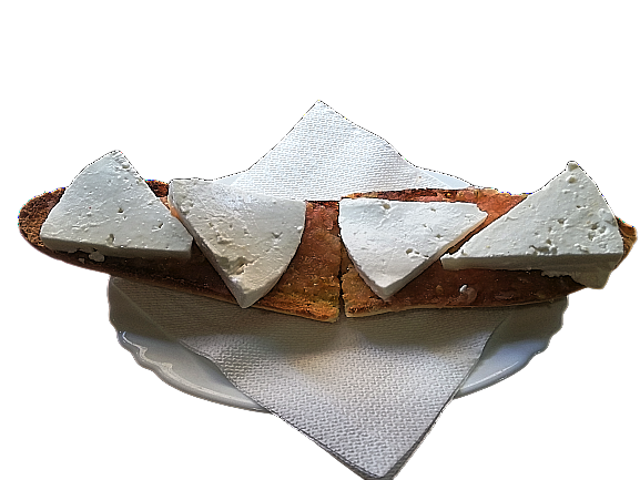 Café con leche y tostada de atún o queso