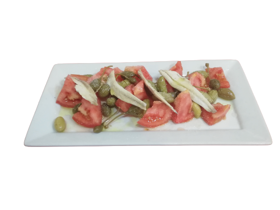 Tomate con Boquerones 